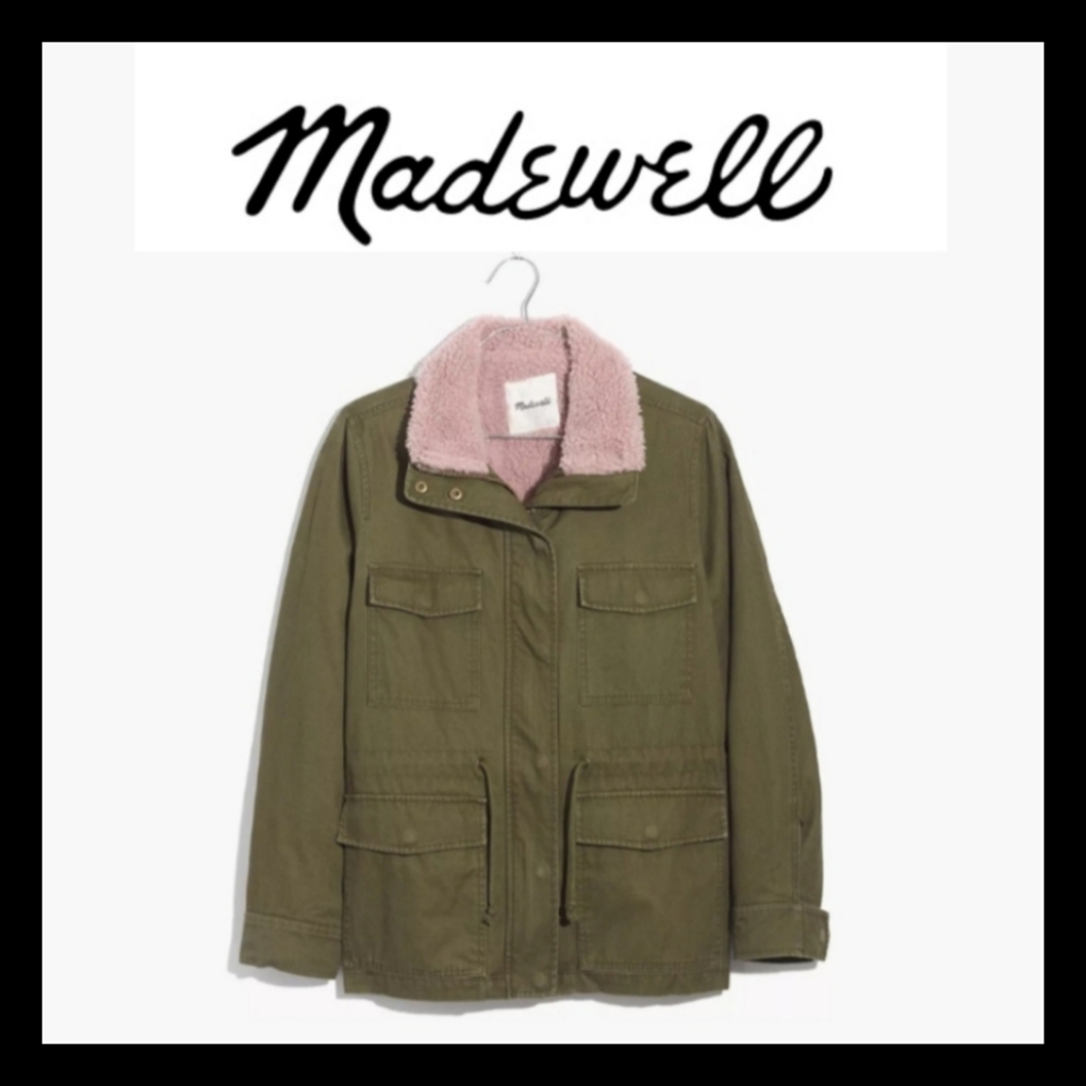 Madewell Sherpa Trimmed Surplus Jacket
